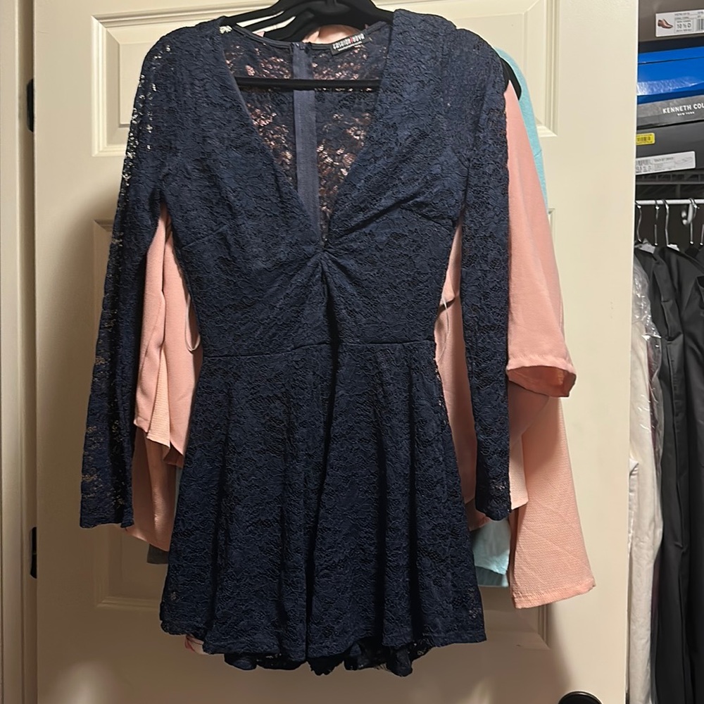 Navy romper